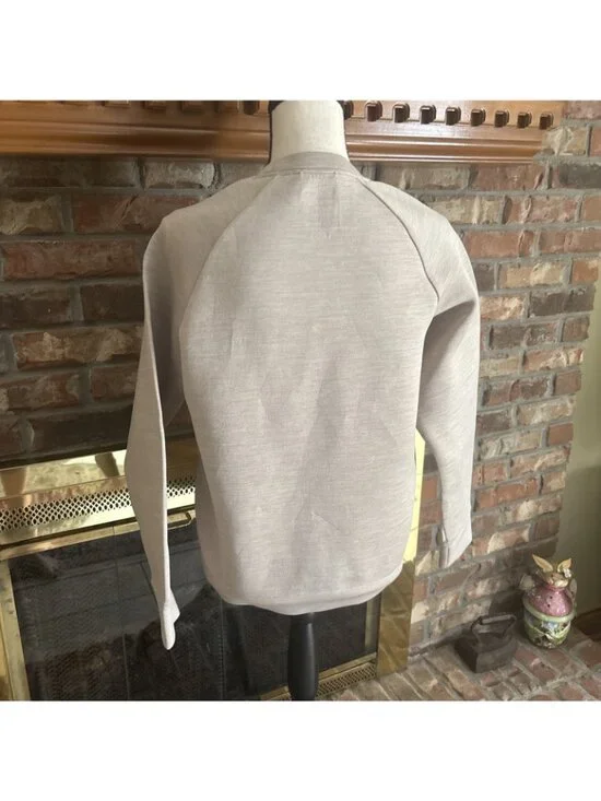 Uniqlo Women’s Tan Sweatshirt With Pockets Size Small - Picture 3 of 8
